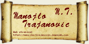Manojlo Trajanović vizit kartica